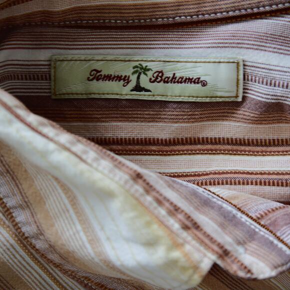 Tommy Bahama Men's striped Long sleeve button-down shirt size XL - Picture 5 of 6